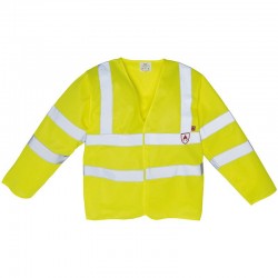 Plain Flame-retardant hi-vis sleeveless waistcoat Yoko 120 GSM